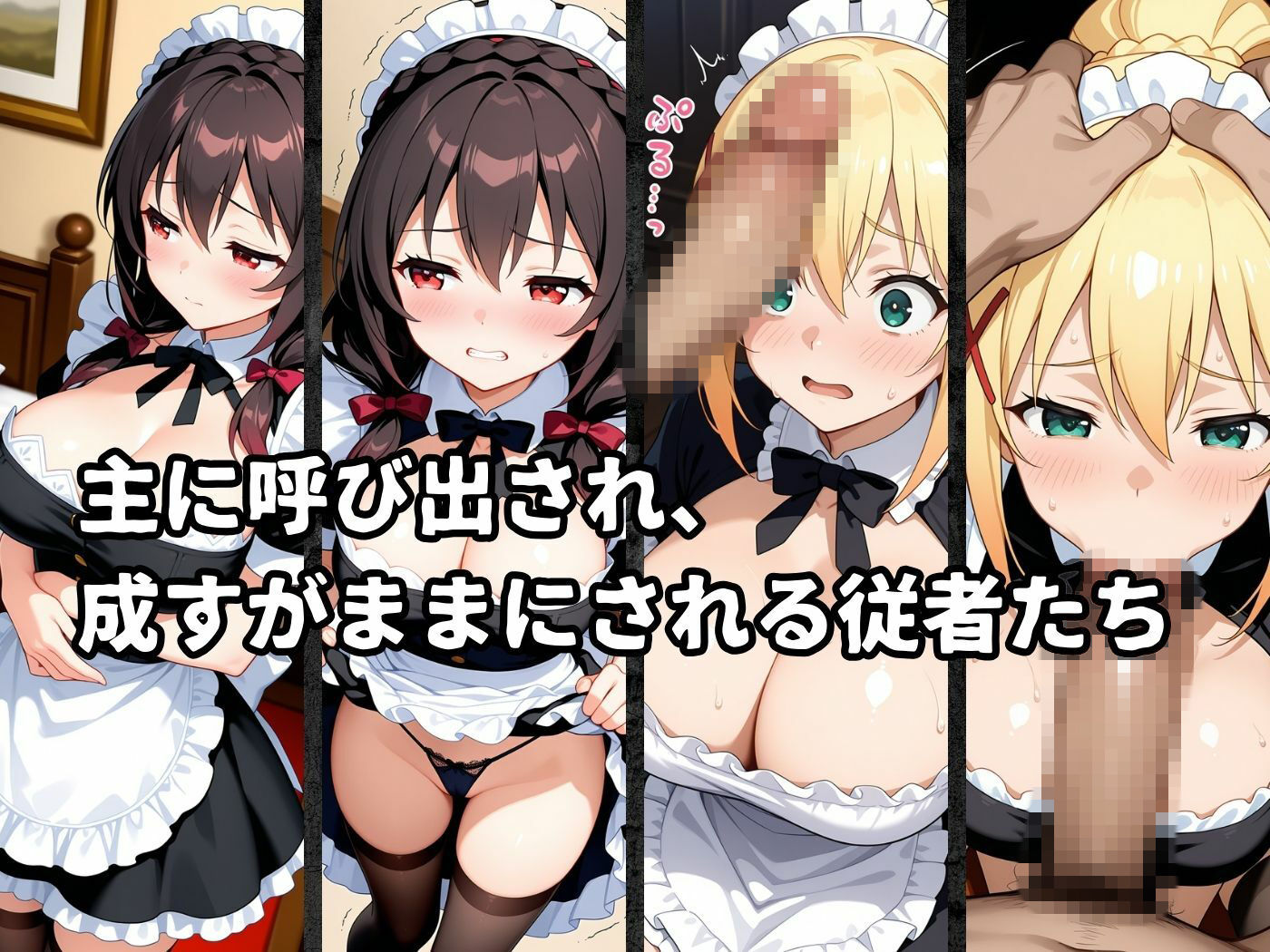 絶対従属誓約書 〜堕ちゆく従者たちの奉仕録〜【ゆん〇ん＆ダク〇ス編】 - サンプル画像 2