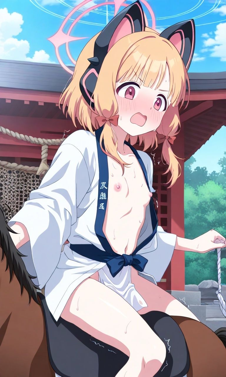 新年の式典で露出騎乗？〜先生、おしっこ漏れちゃいそうです〜 - サンプル画像 3