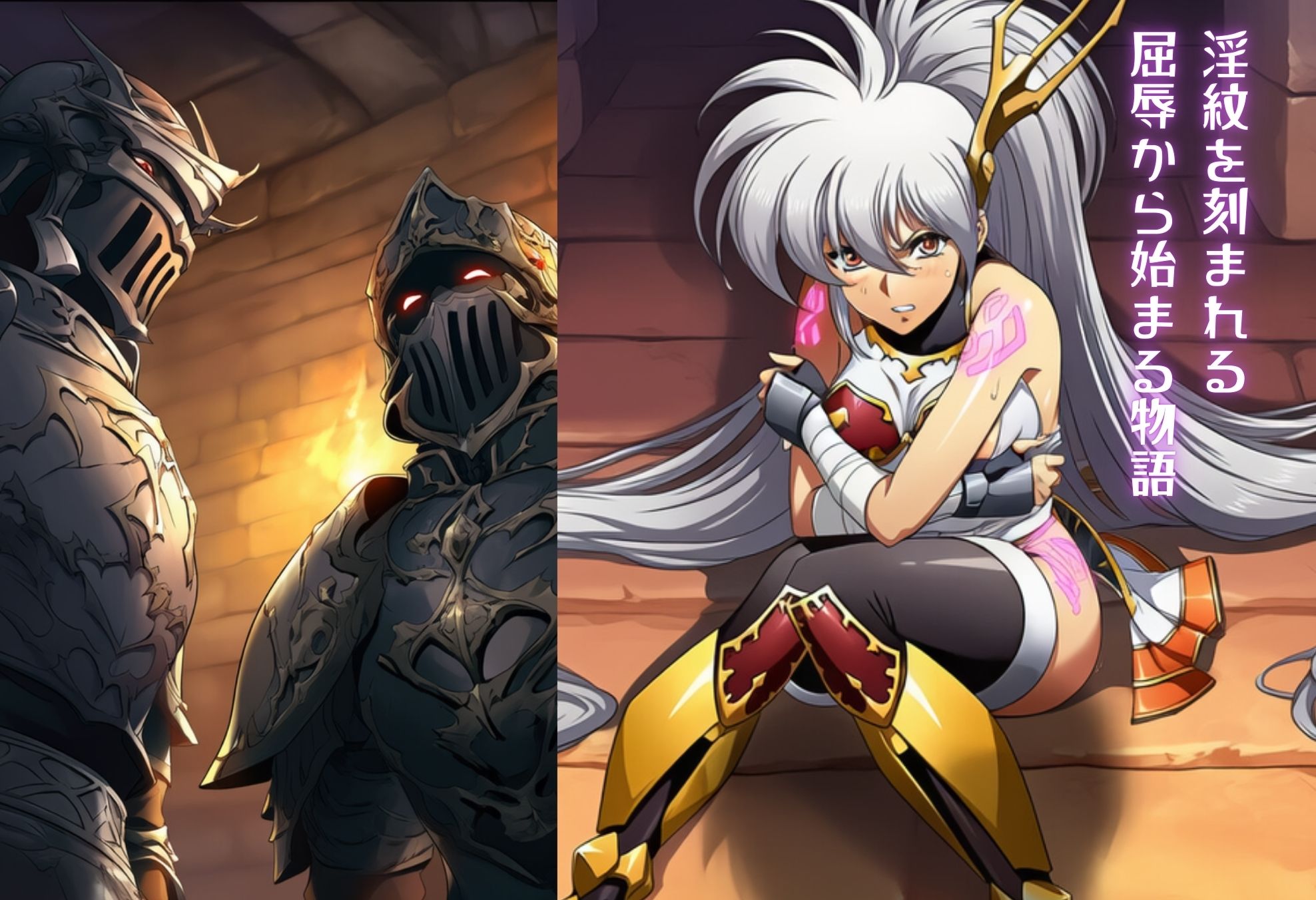 娼館へ売られた、誇り高き女騎士 - サンプル画像 1