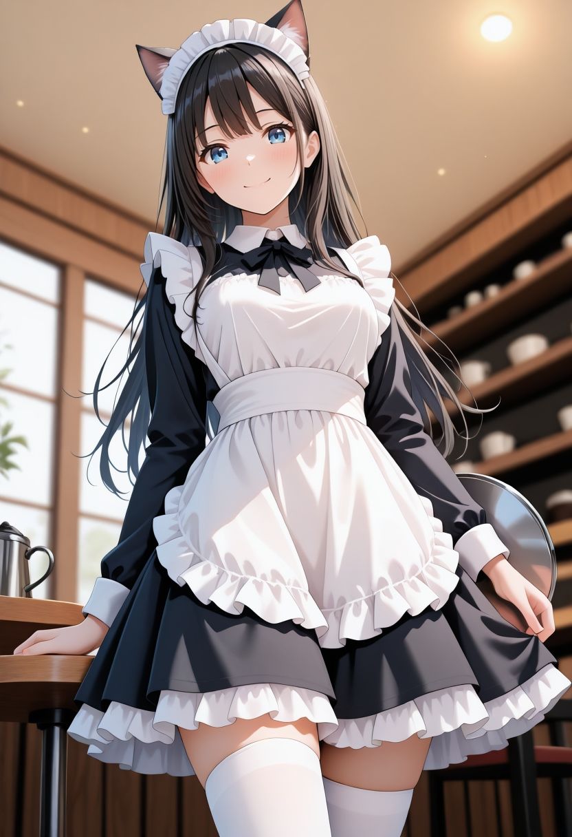 社会人コスプレイヤーの秘密ラブホ撮影会 猫耳メイド編 - サンプル画像 1