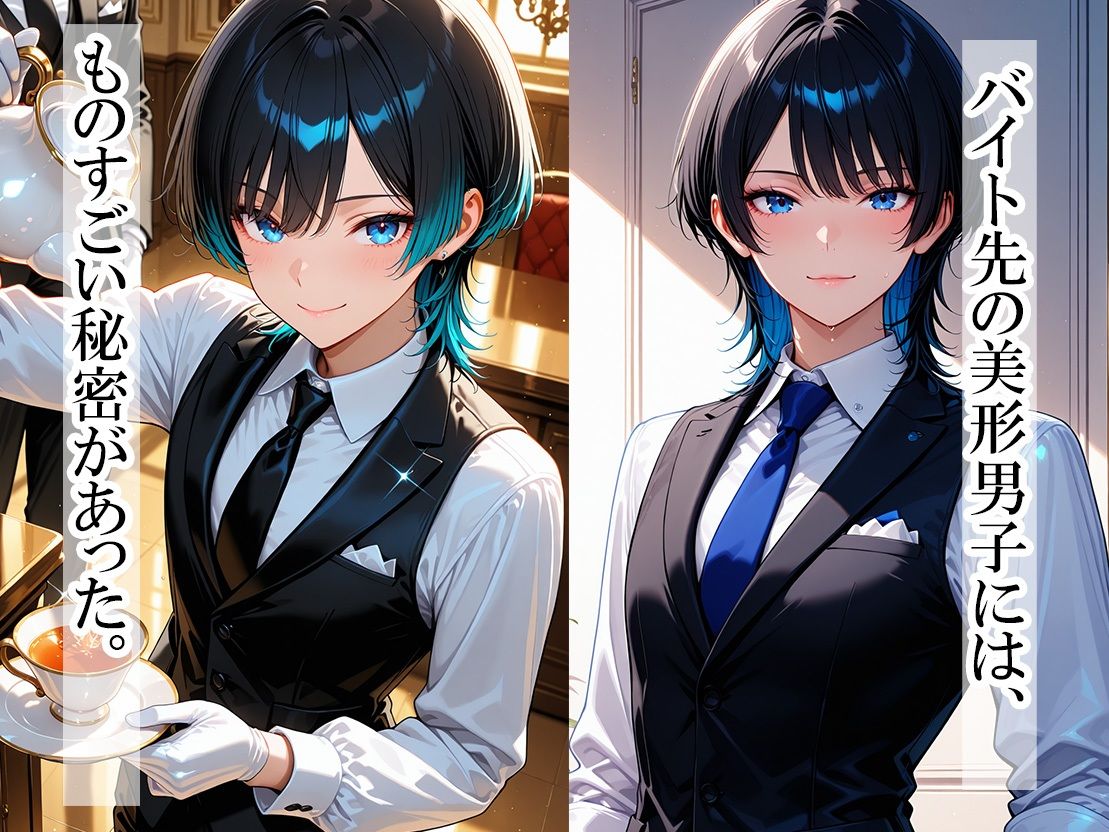 美形男子は隠れ巨乳 - サンプル画像 1