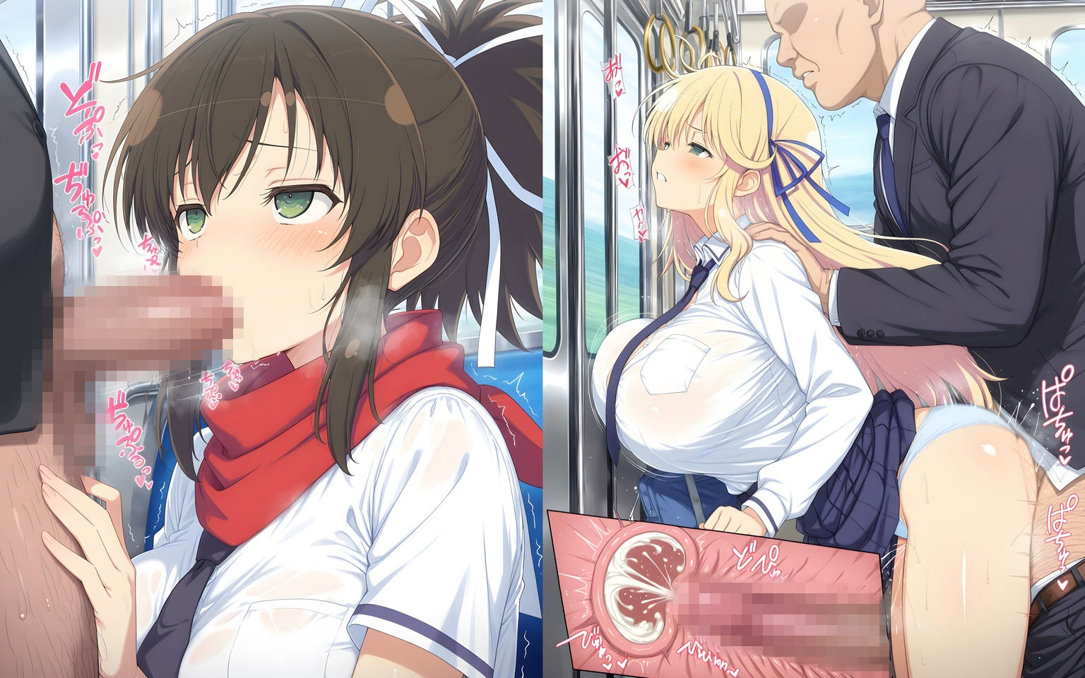 痴●おじさんに屈服する忍少女たち - サンプル画像 6