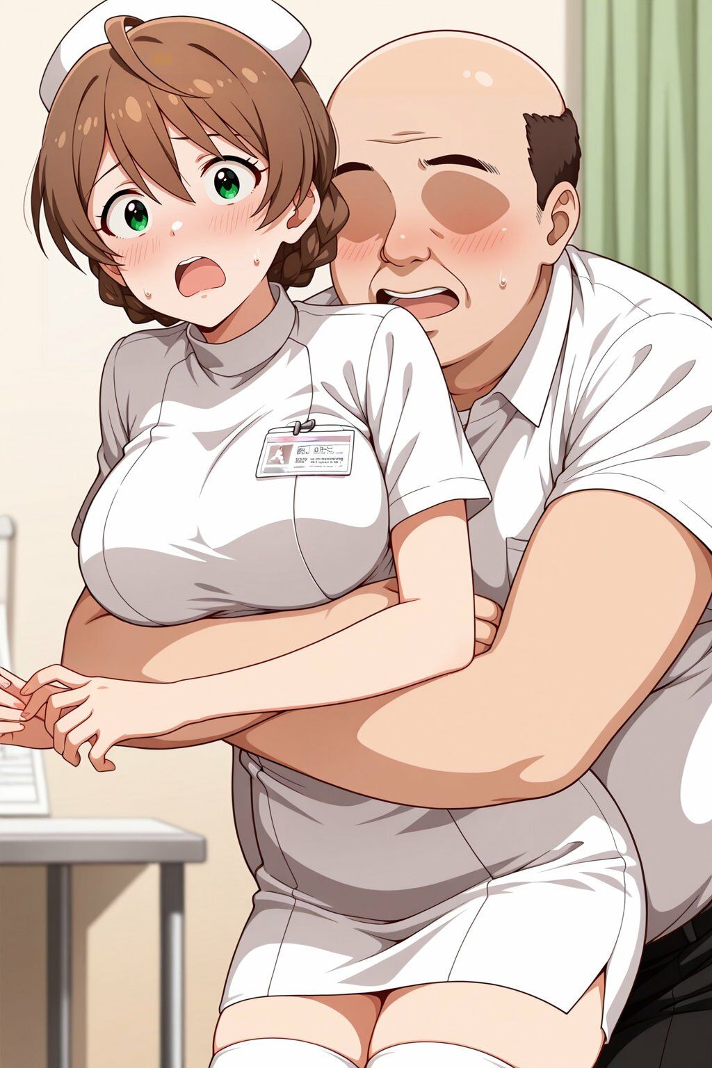 桜守●織  ナースでキモおじ強●性接待 - サンプル画像 2