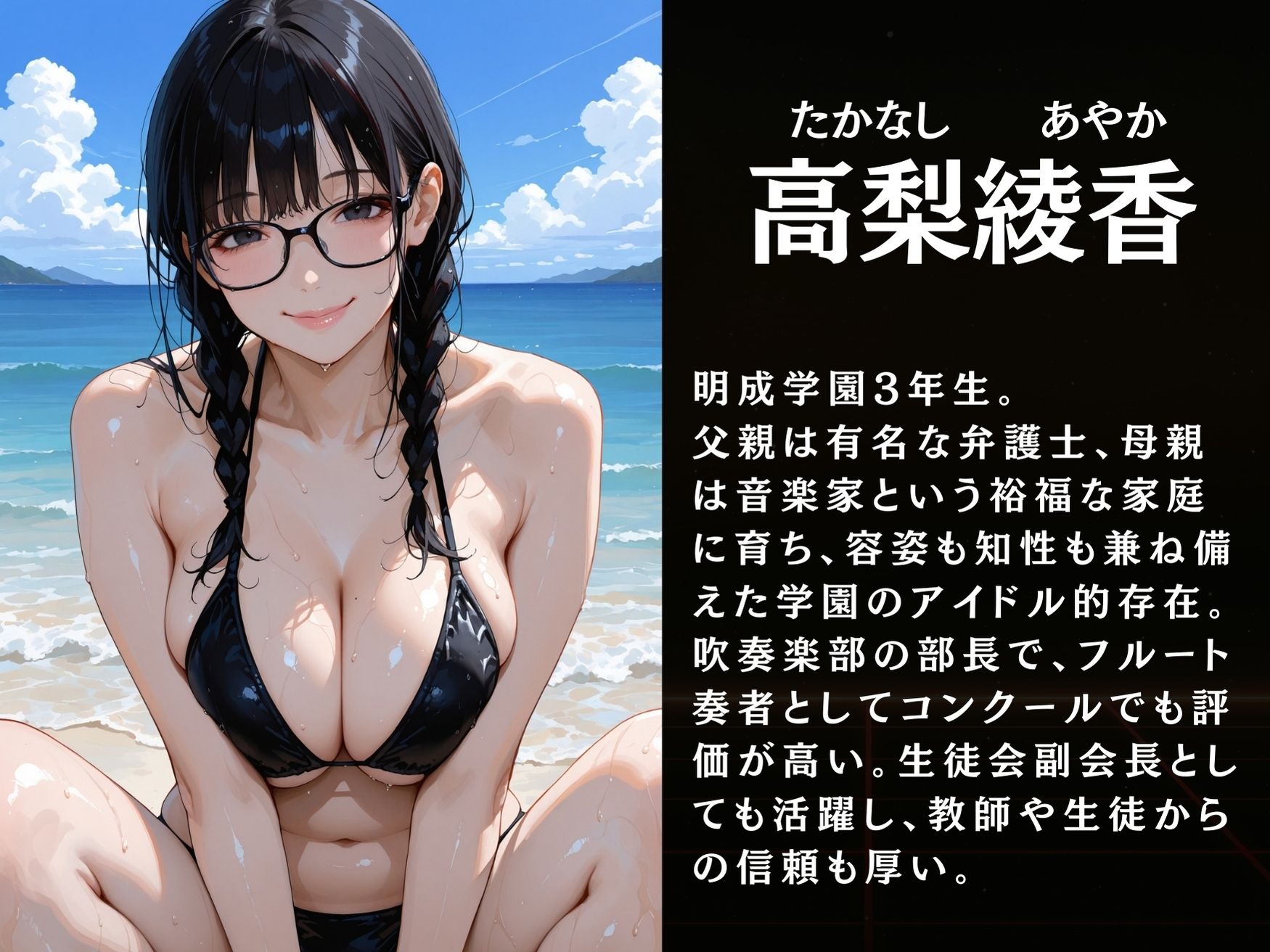 放課後の性指導 〜女子生徒の秘密〜ビーチ編 - サンプル画像 2