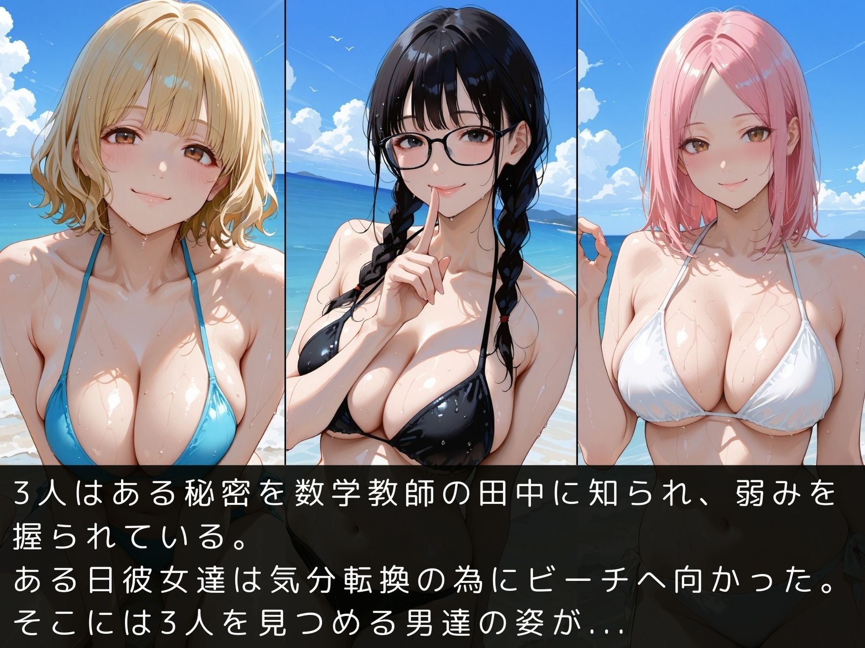 放課後の性指導 〜女子生徒の秘密〜ビーチ編 - サンプル画像 5