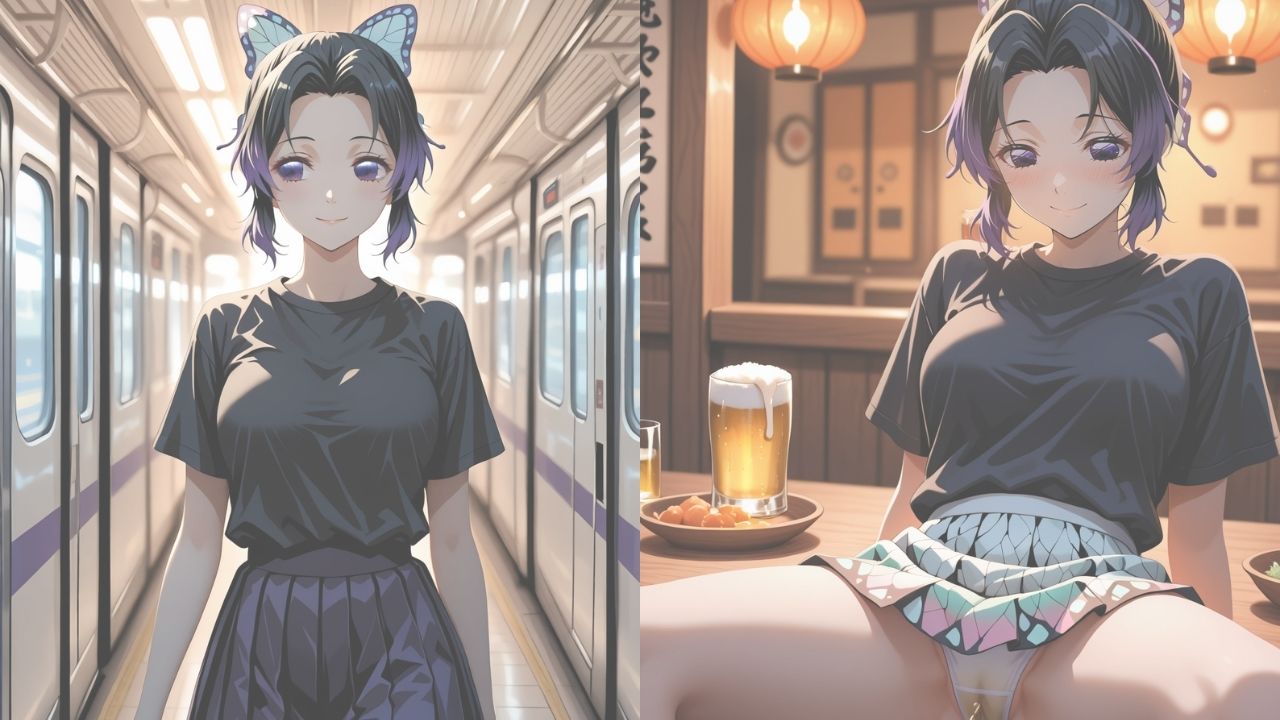 【ミダレ。Ep22】抗えない快楽に沈めたい 酔花ノ宴:胡蝶し〇ぶ編 快楽堕ち序章500枚CG集 - サンプル画像 1