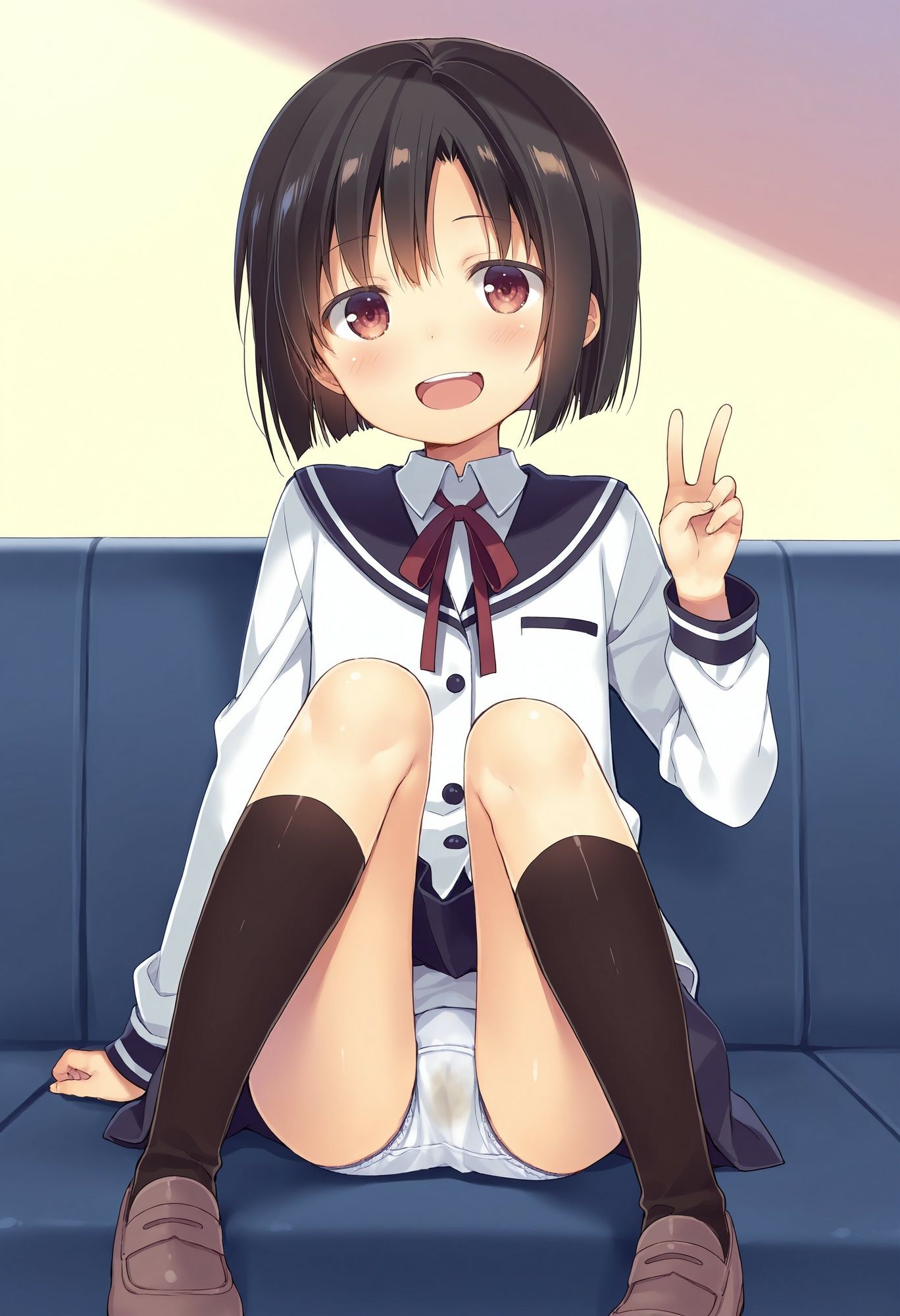 可愛い同級生の汚パンツ - サンプル画像 2