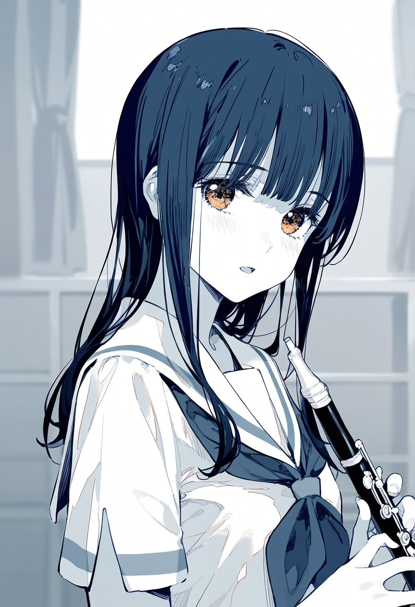 響け！ユ〇フォニアム 鎧◯みぞれと休日練習（嘘） - サンプル画像 2