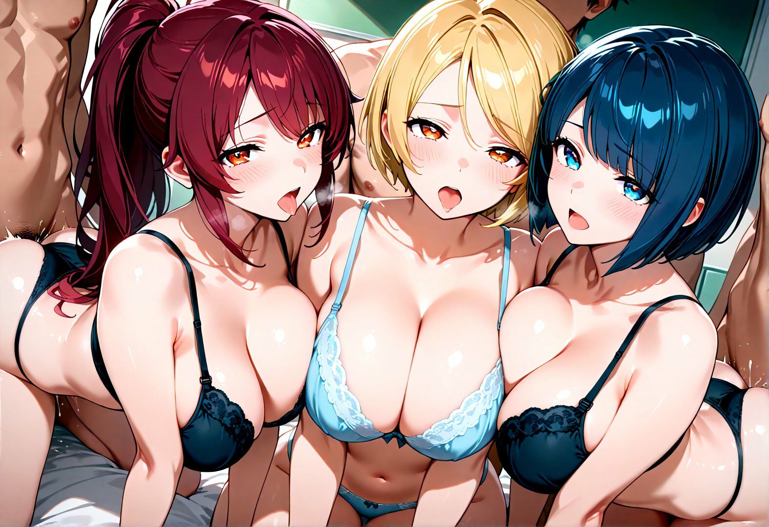 科学部の実験体になった俺は、三人の巨乳JKを蹂躙する - サンプル画像 8