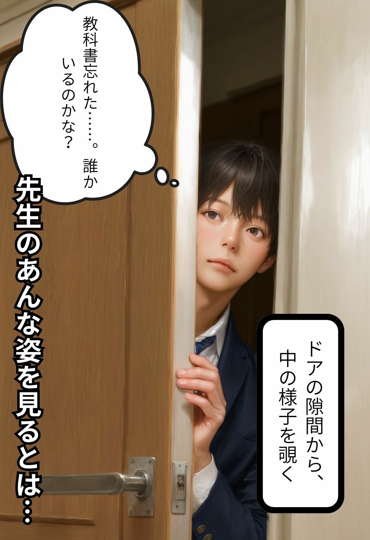 新人美人教師 僕は先生のオナニーを見てしまった そこから始まる先生と僕の学生生活 - サンプル画像 4