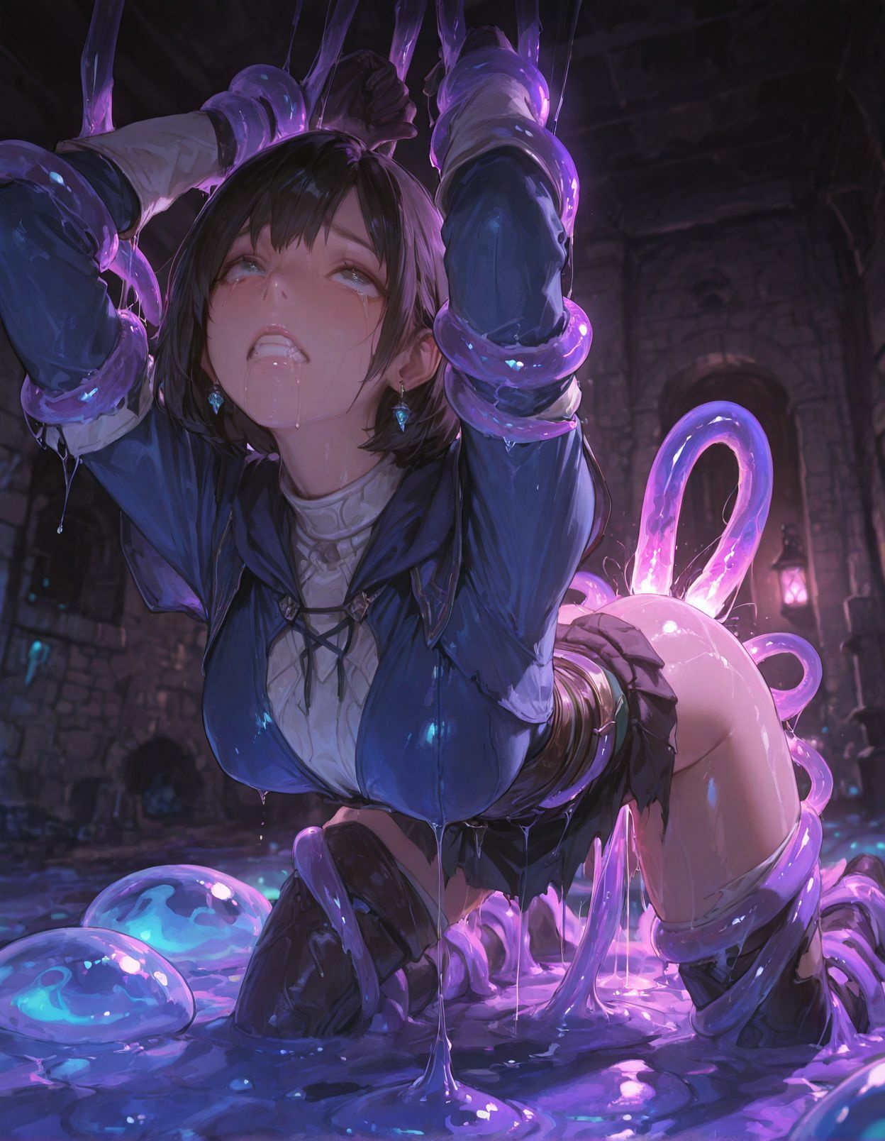 触手少女2 -スライム迷宮 帰還失敗編- - サンプル画像 7