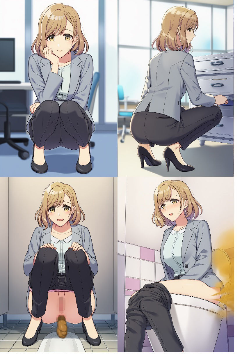 会社員女性達のオナラ・排便シチュエーション - サンプル画像 2