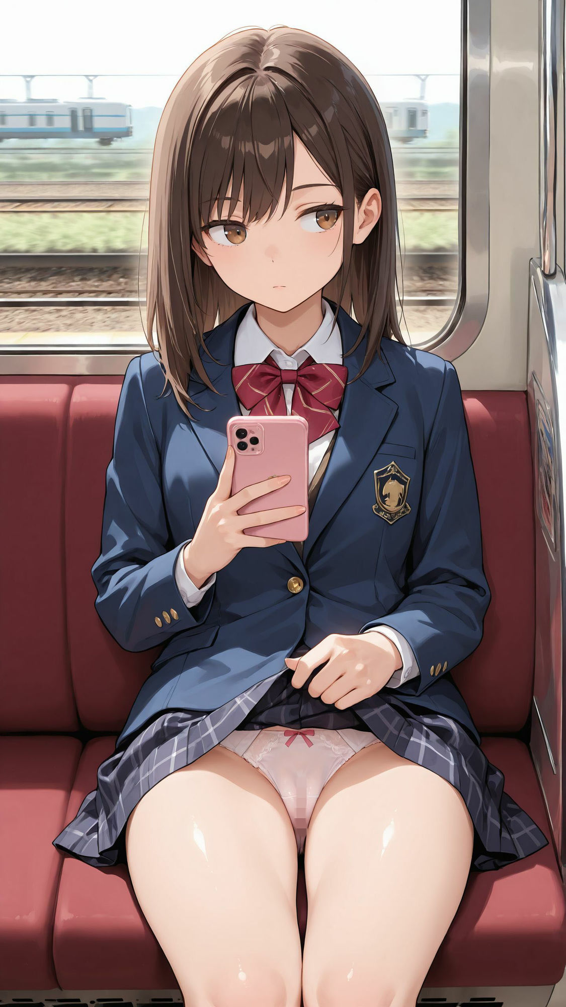 【たっぷり500枚】パンチラ至上主義。〜階段・電車・ベッド・たくし上げ・M字開脚〜 魅惑の5シチュエーション決定版 - サンプル画像 2