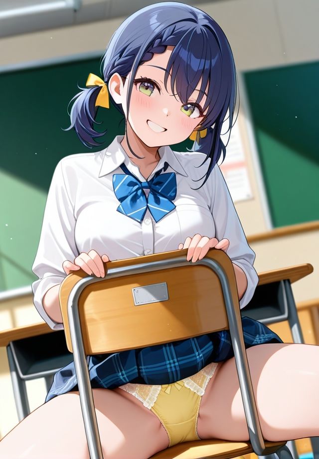 クラスの女子は椅子の座り方が横着過ぎる - サンプル画像 5