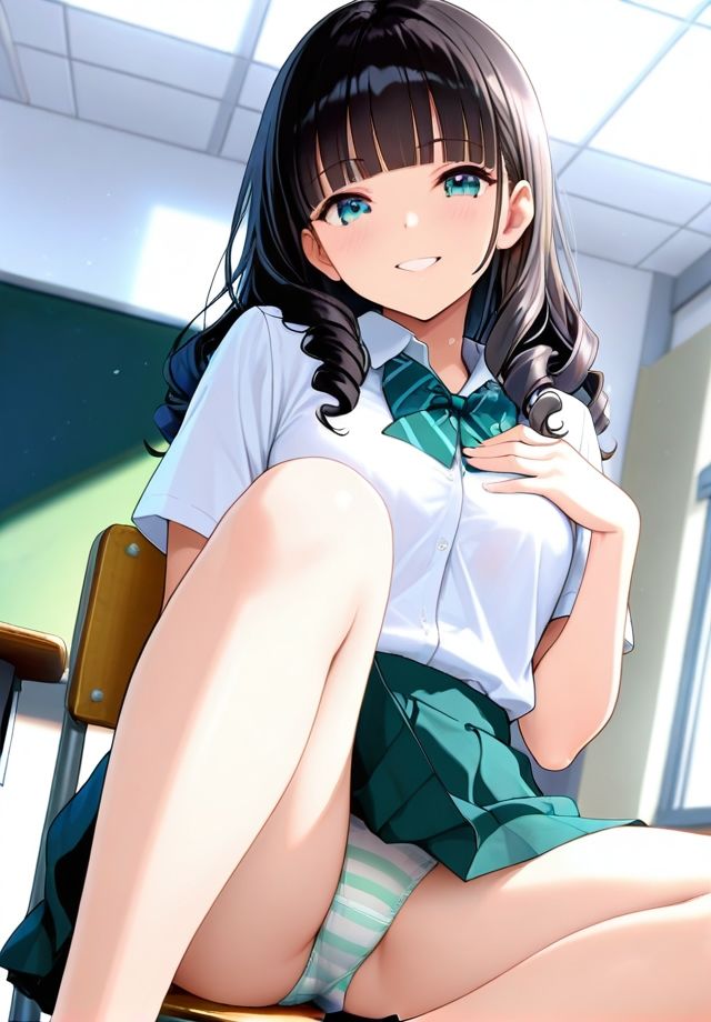 クラスの女子は椅子の座り方が横着過ぎる - サンプル画像 6