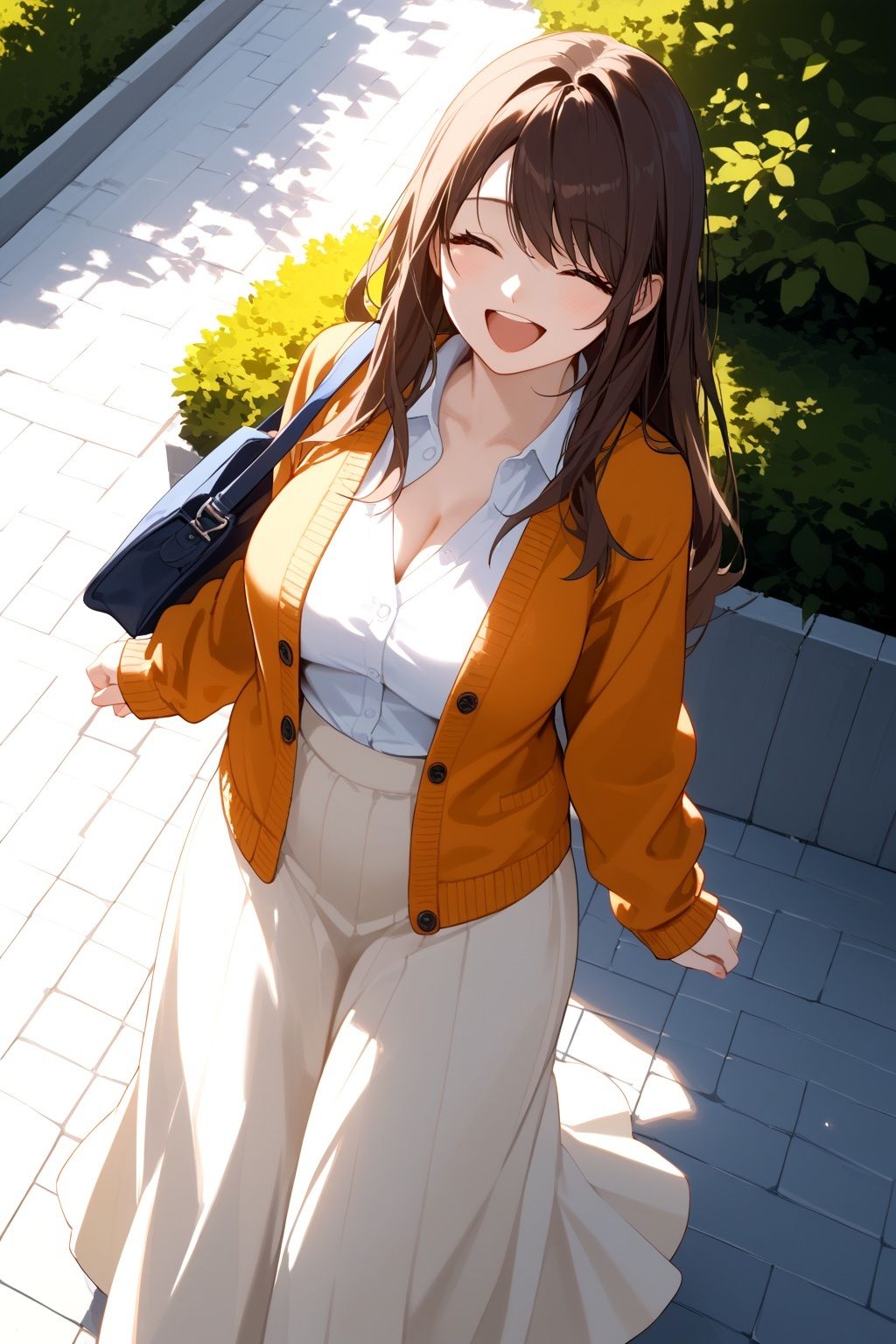 挨拶だけの関係だった近所のお姉さんと - サンプル画像 1