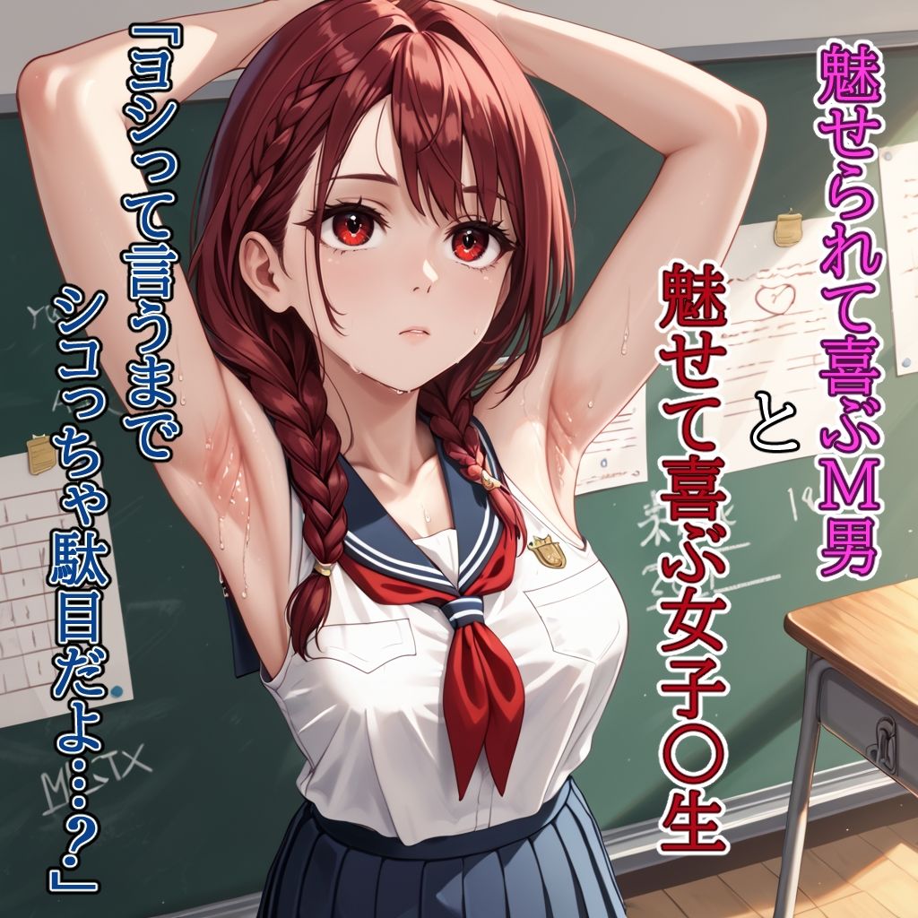 腋コキ女子〇生〜M男を縛る熱い軽蔑の視線〜2 - サンプル画像 1