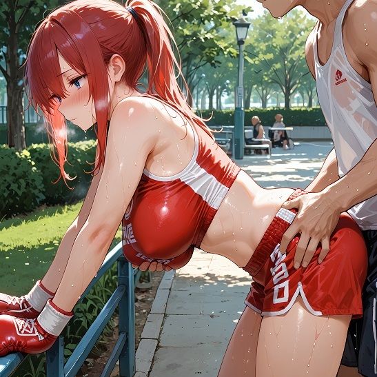 スポーツ女子セクシーイラスト集『美人過ぎるボクサー九条麗奈』 - サンプル画像 4