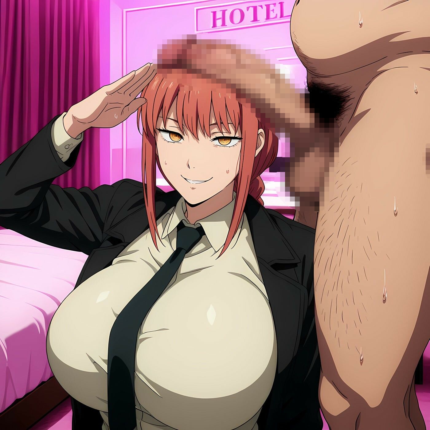 爆乳マキ◯老人を逆ナンパ - サンプル画像 1