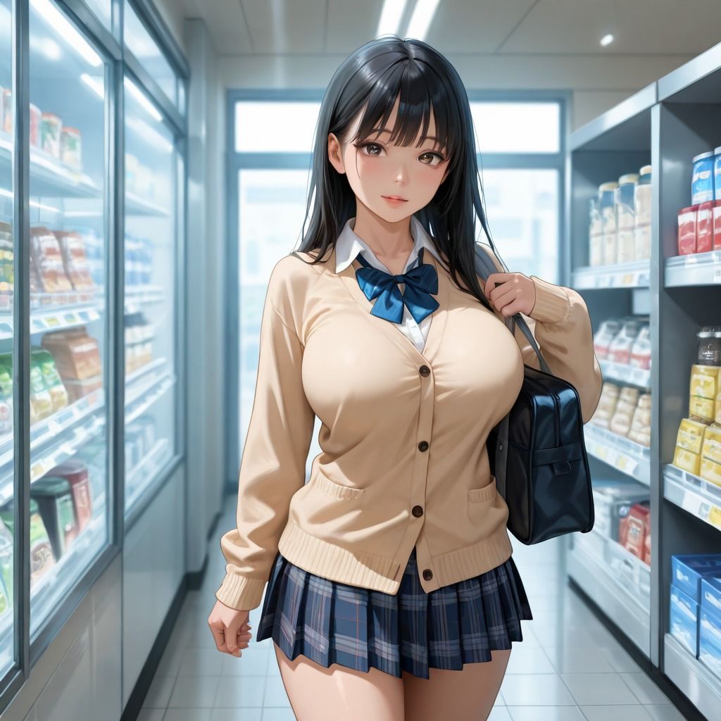 巨乳女子校生写真集 - サンプル画像 1