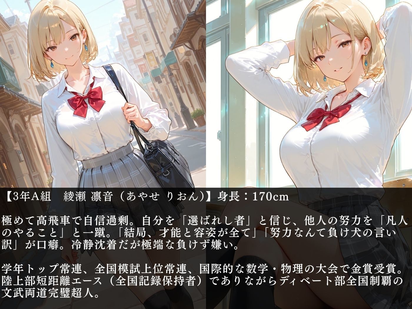 高プライド女は煽りに弱い - サンプル画像 1