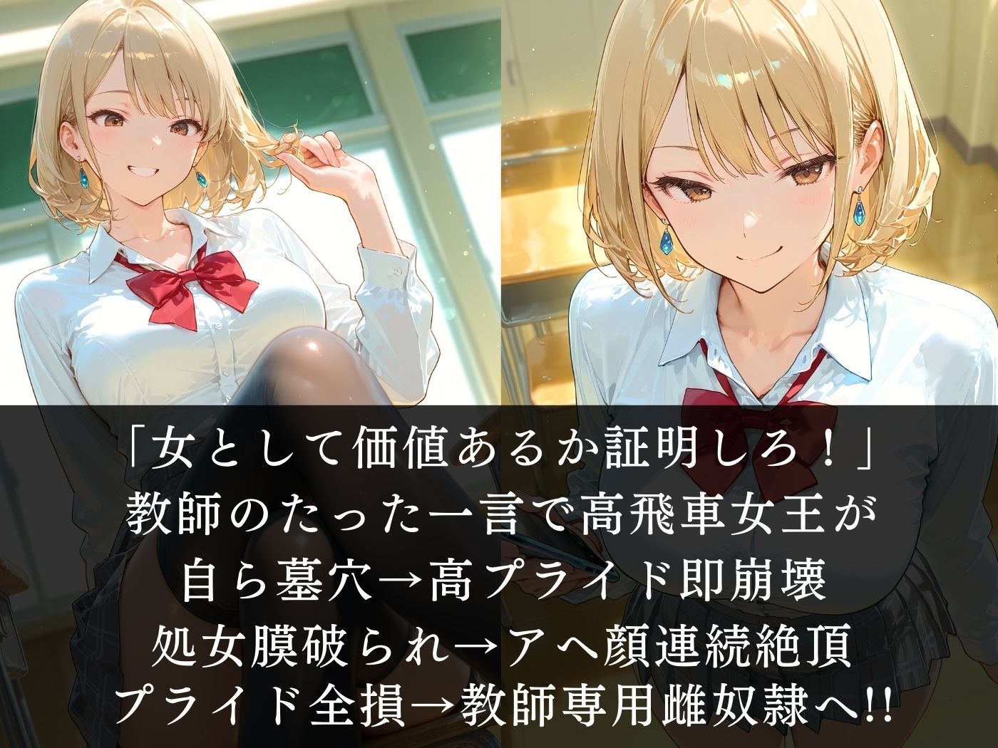 高プライド女は煽りに弱い - サンプル画像 2