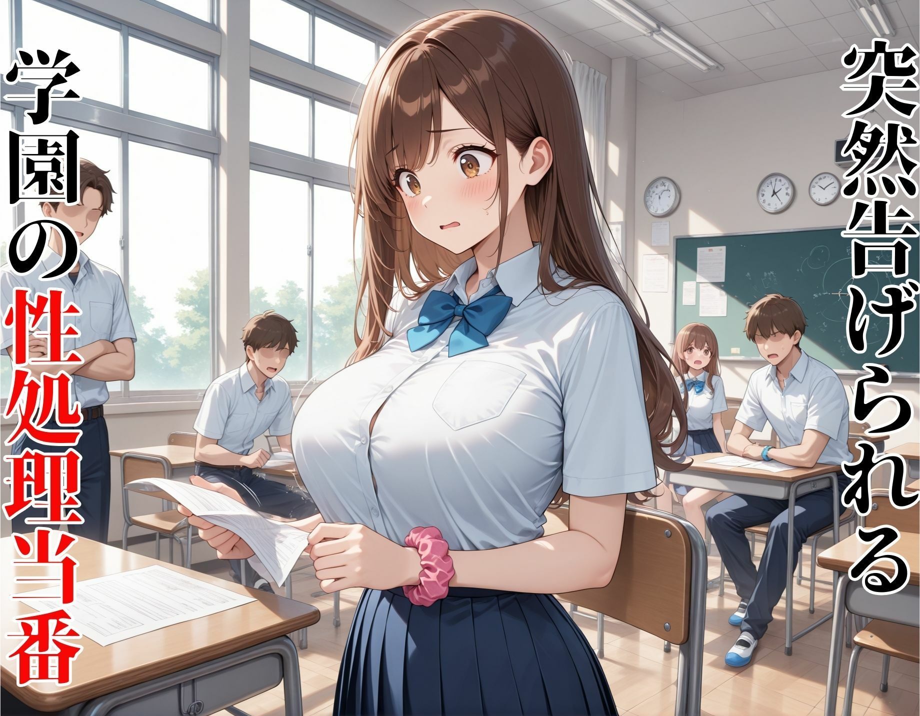 性処理学園  突然の性処理当番指名で無理やり→快楽堕ち - サンプル画像 1