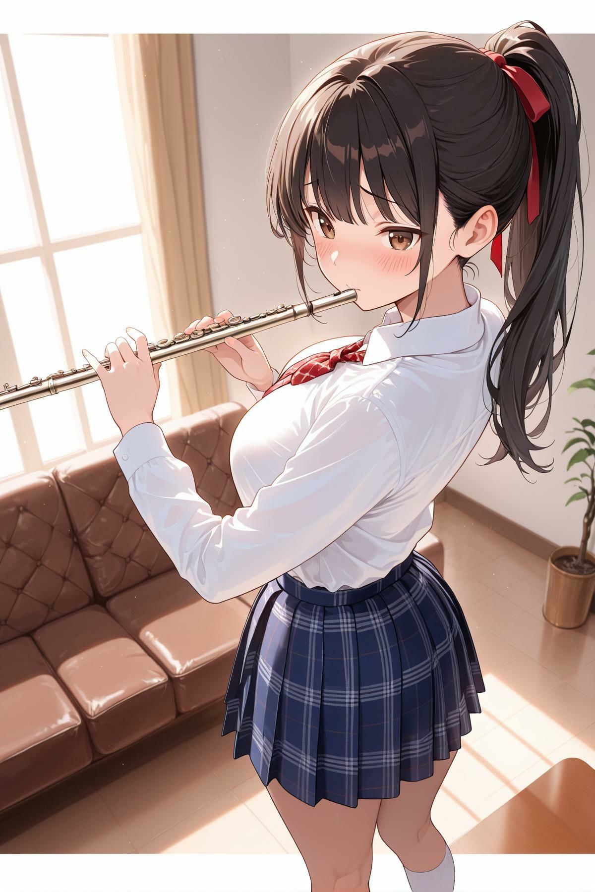 女子校生メス堕ち 〜部活一筋なポニテ黒髪女子に種付け性指導編〜 - サンプル画像 2