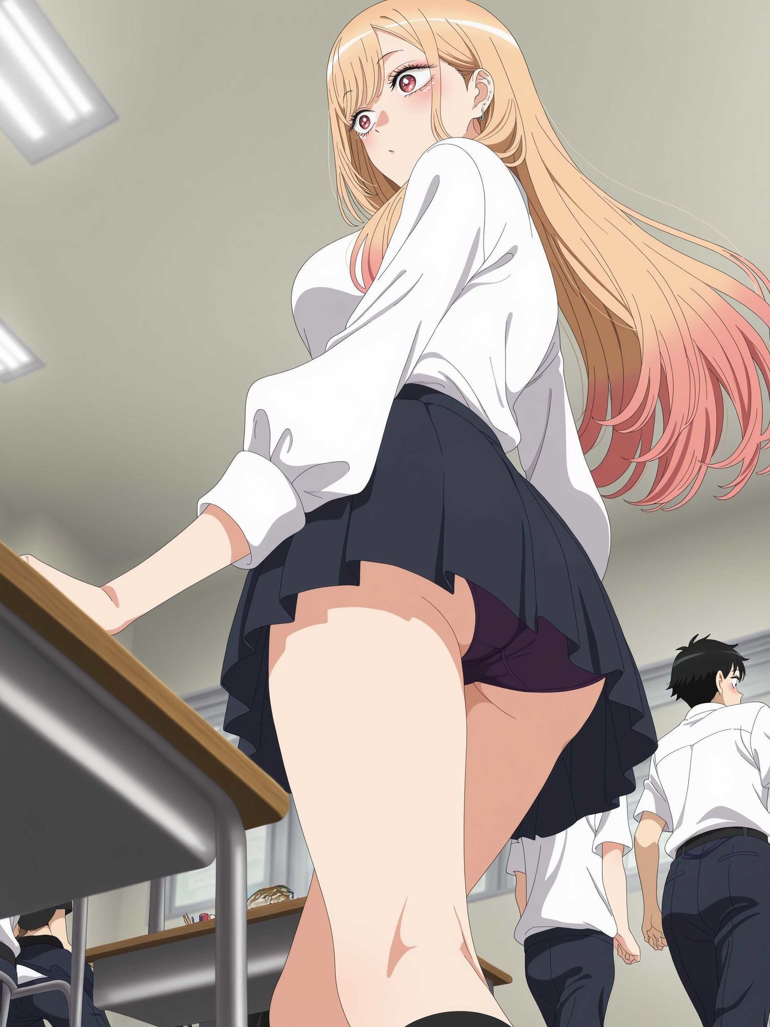 ゴブリンの魔法で発情したギャルを人間の濃厚中出しで種付けしたったw - サンプル画像 1