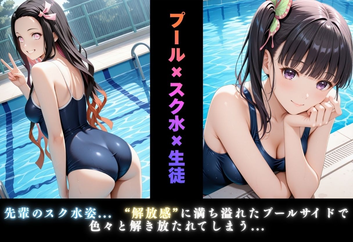 【学園ヒロイン〜俺たちの肉便器〜】鬼◯の刃〜竈門禰◯子・栗花落カ◯ヲ  編〜 - サンプル画像 4