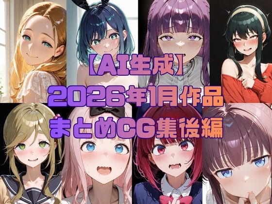 【AI生成】2026年1月作品まとめCG集後編