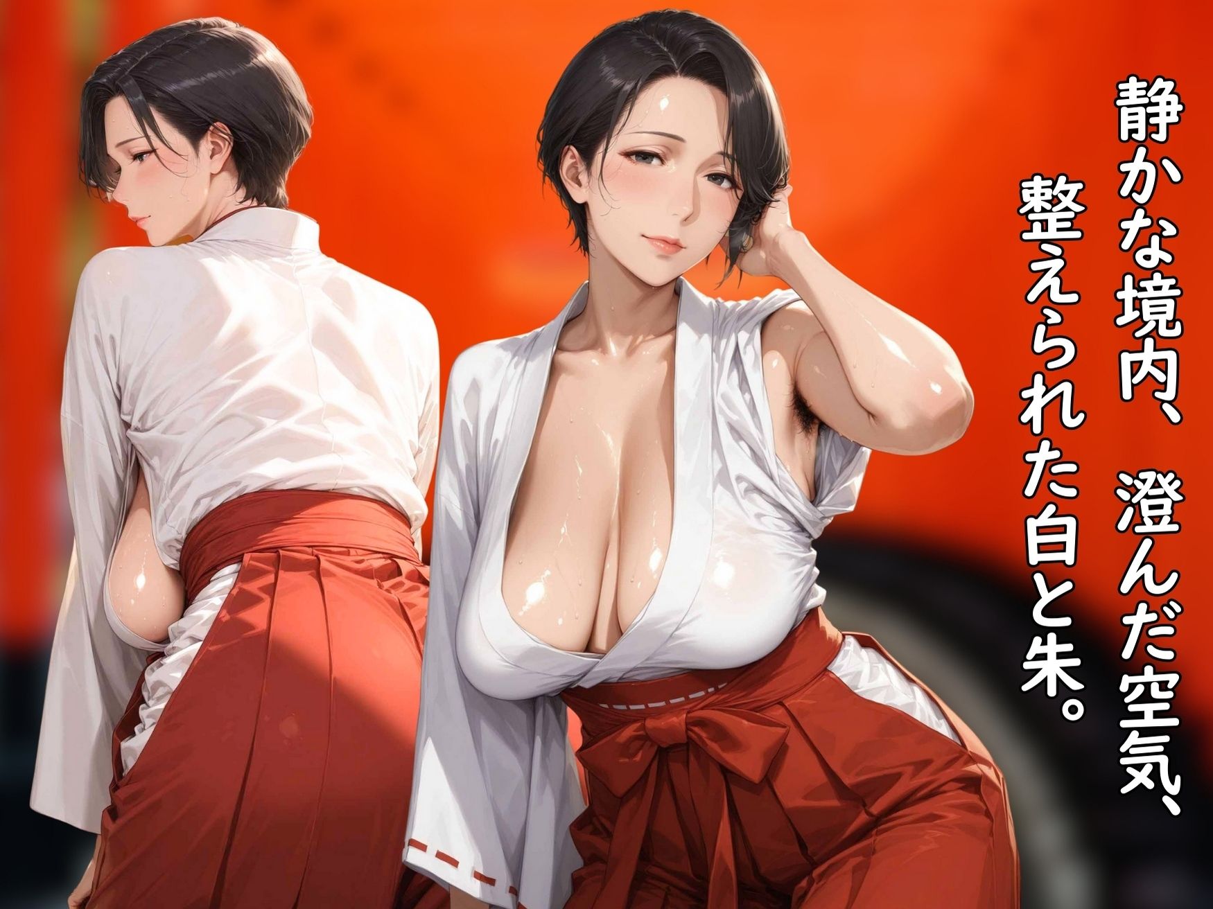 【SEX動画付き】サレ妻熟女 はるの｜巫女編 - サンプル画像 2