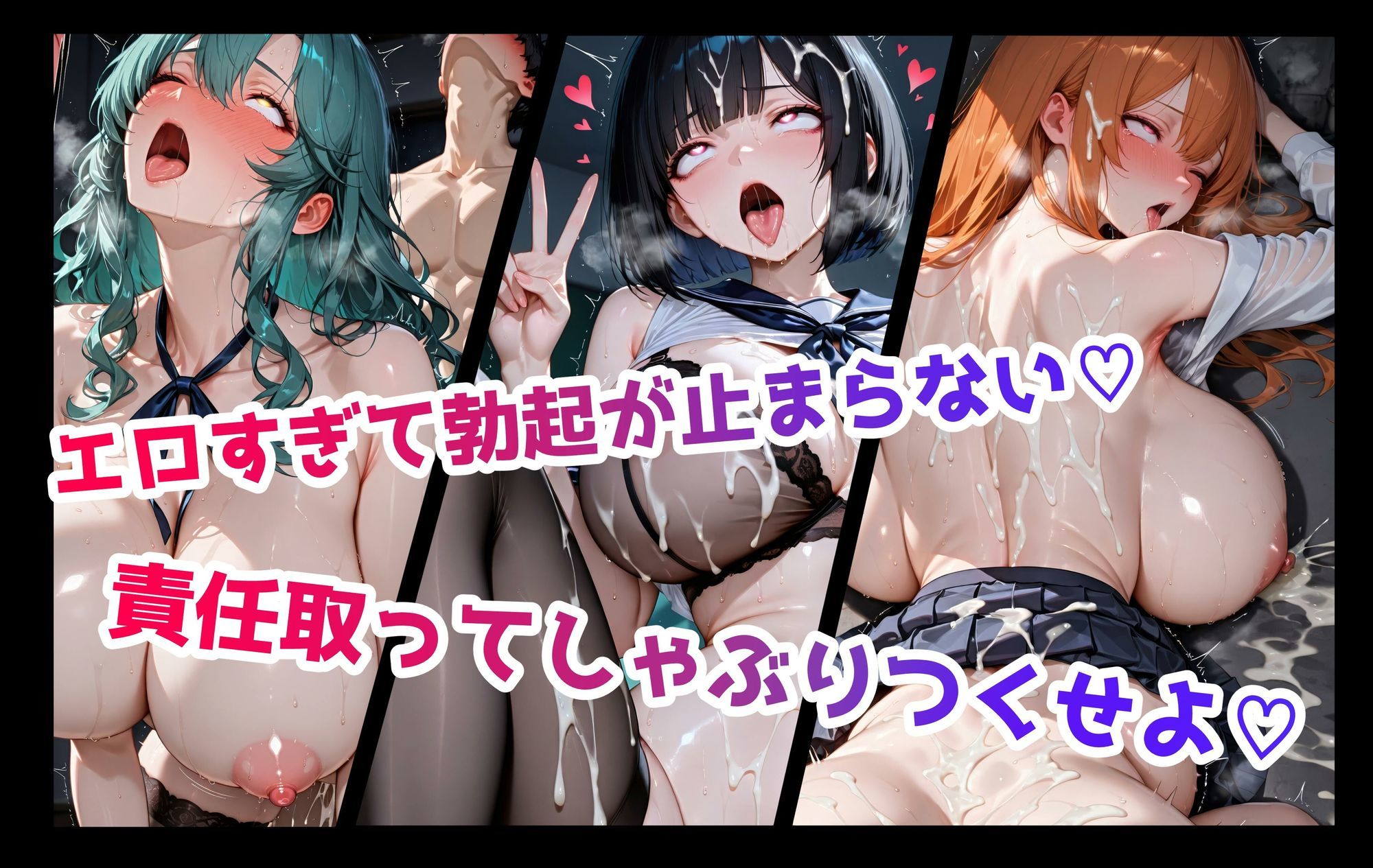 どこでも即ハメ！巨乳JK学園！！ 〜アヘ顔編〜 - サンプル画像 5