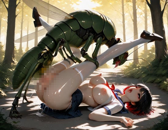 昆虫観察記録〜飛蝗〜 - サンプル画像 1