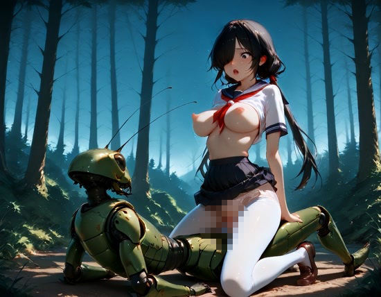 昆虫観察記録〜飛蝗〜 - サンプル画像 2