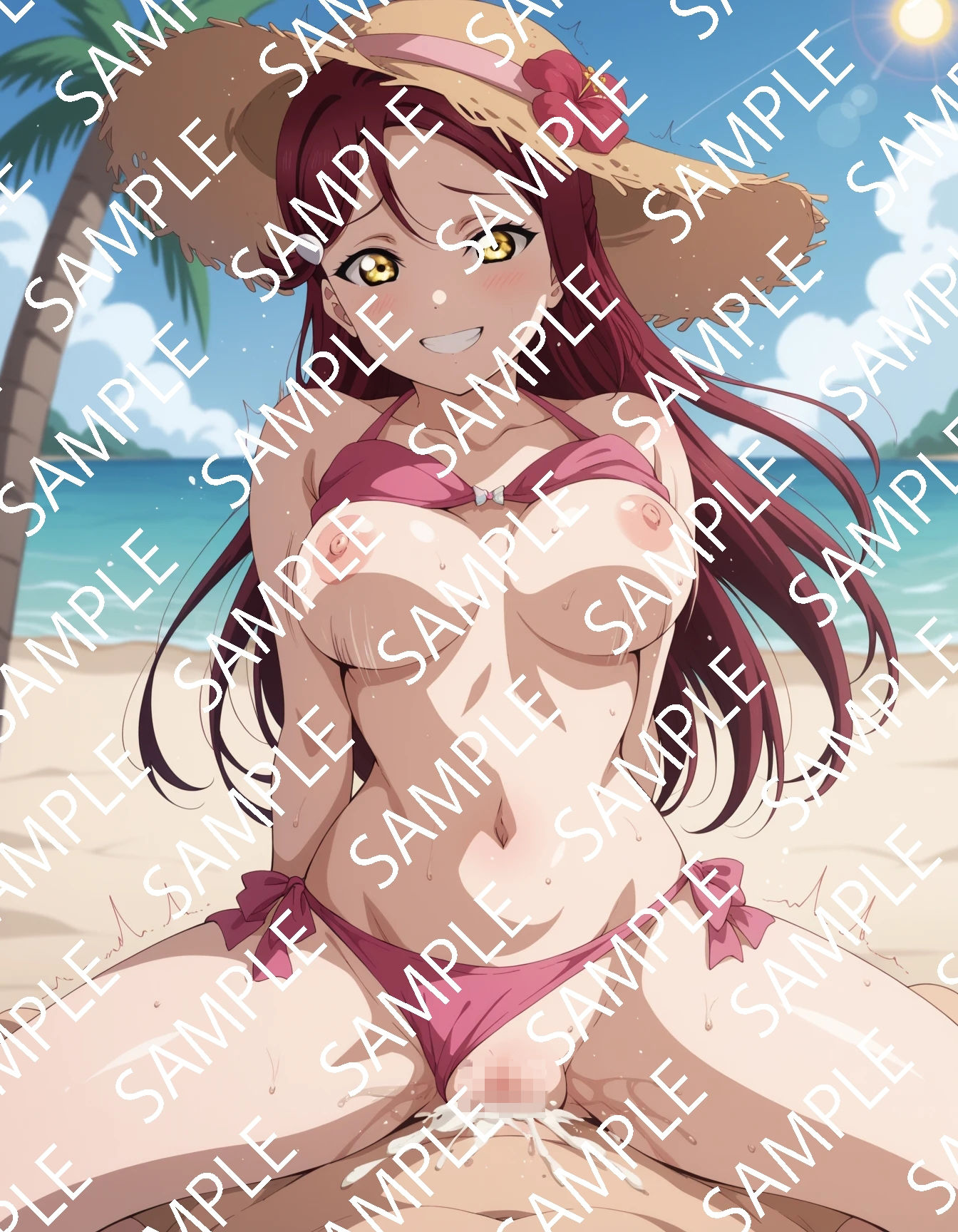 梨子コスプレ騎乗位集 - サンプル画像 2