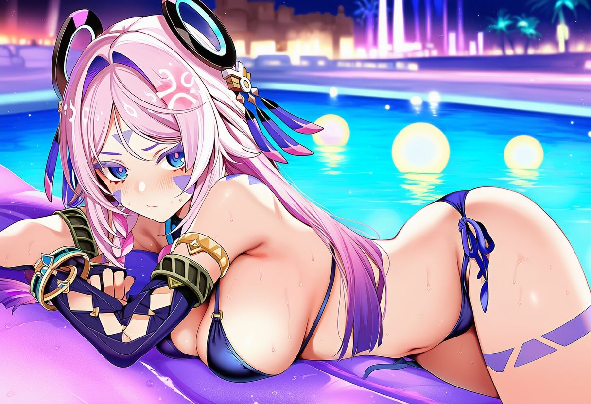 原◯ シ◯ラリ 水着グラビアイラスト集 - サンプル画像 3