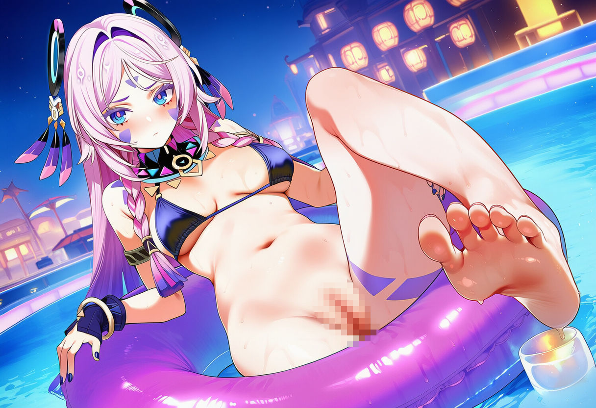 原◯ シ◯ラリ 水着グラビアイラスト集 - サンプル画像 6