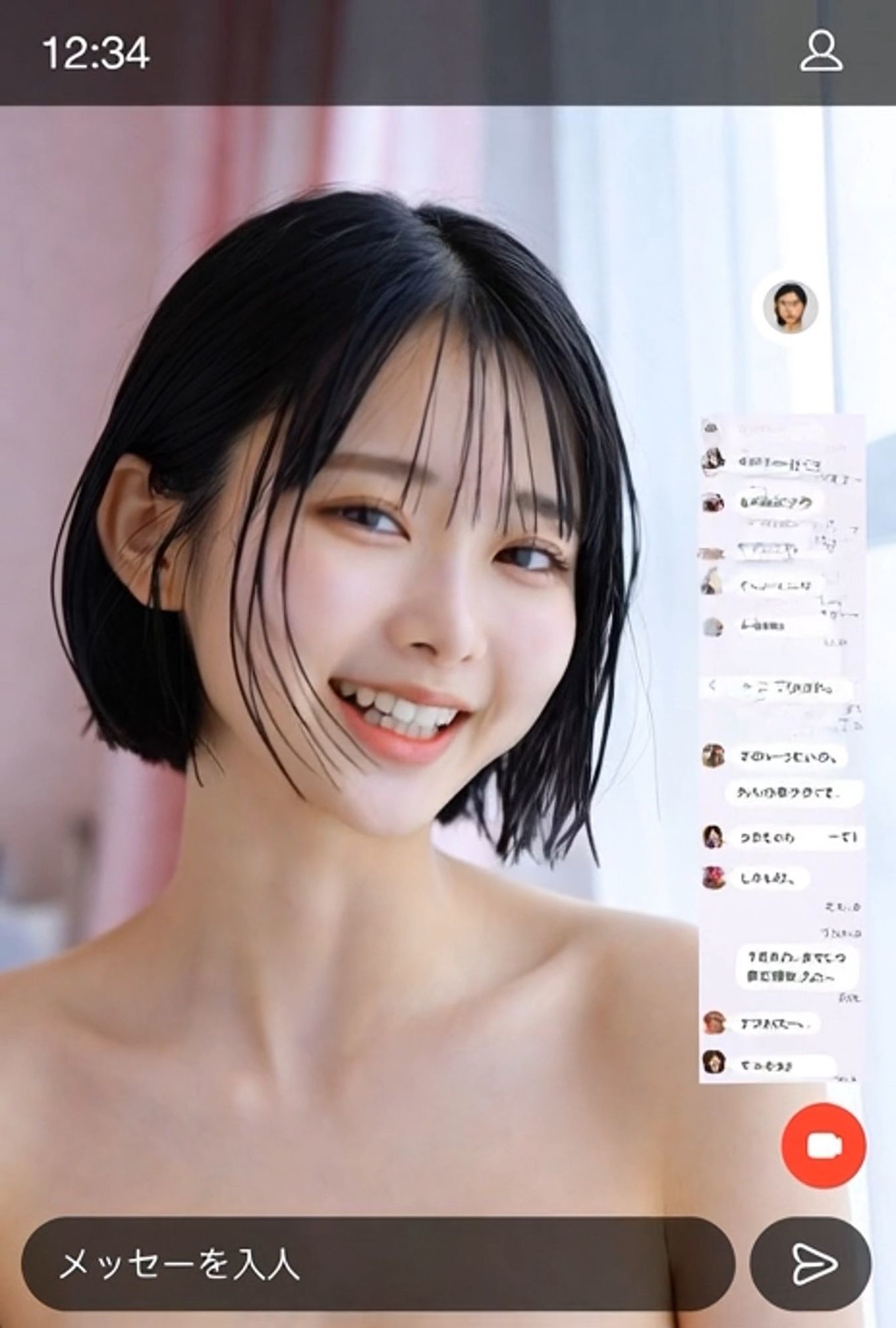 Z世代女子のおっぱい配信2 - サンプル画像 5
