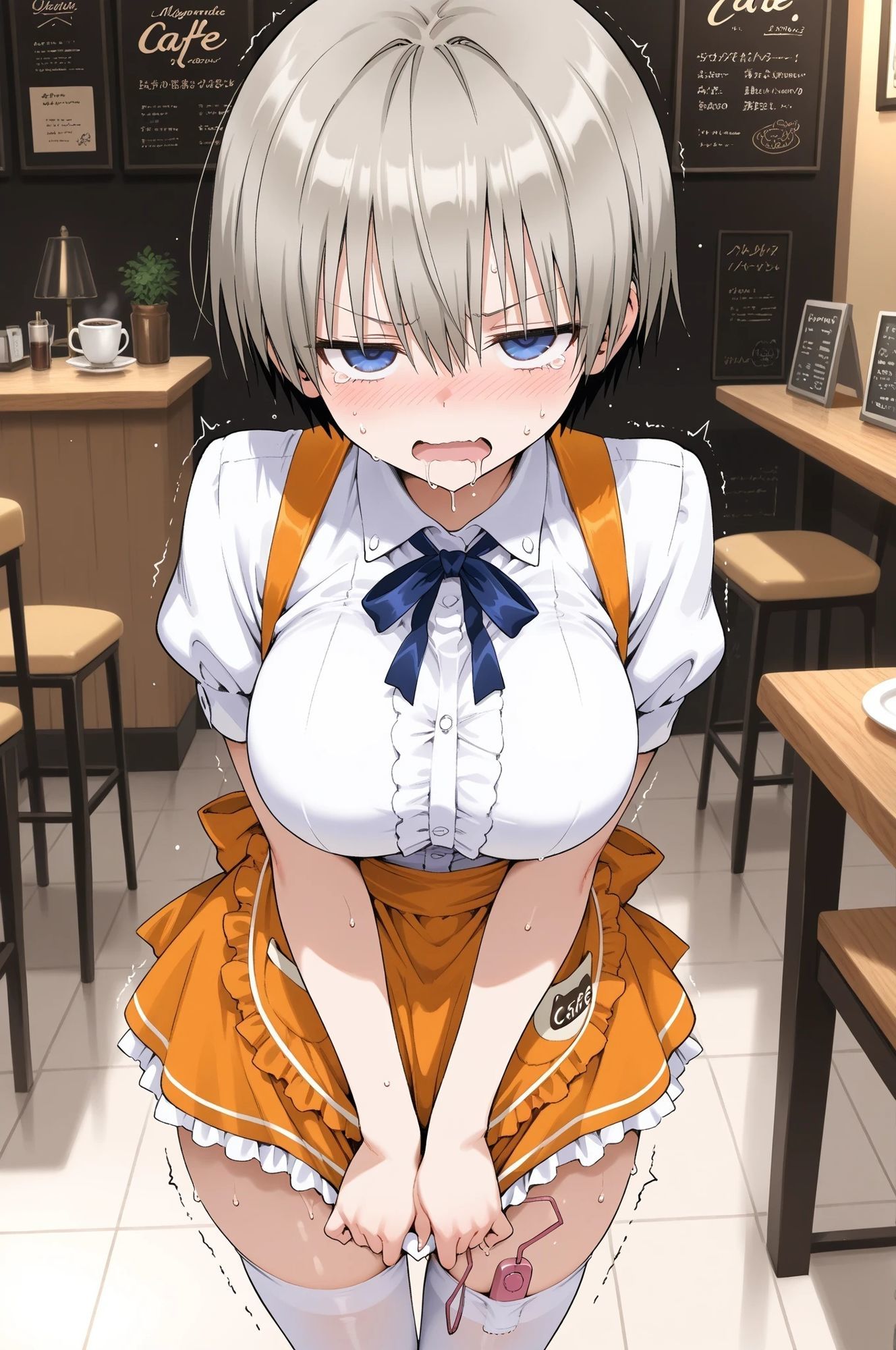 とあるカフェの新人研修記録（はな 20才）〜ボーイッシュで生意気な後輩をわからせ〜 - サンプル画像 9