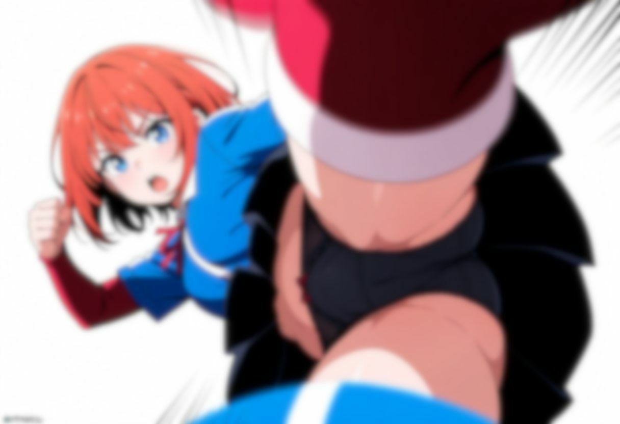 【動画付き】学生服女の子のパンツ丸見えの蹴り - サンプル画像 3