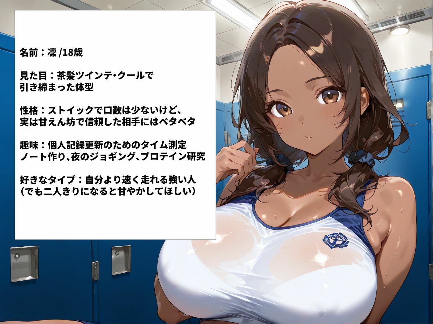 日焼け陸上部巨乳JKを部室に呼び出し汗だくセックス - サンプル画像 4