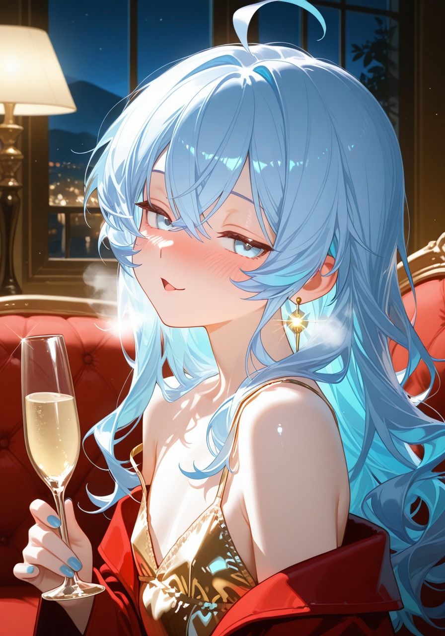 キャバ嬢男の娘ちゃんの離席中ひとりえっち！ - サンプル画像 1