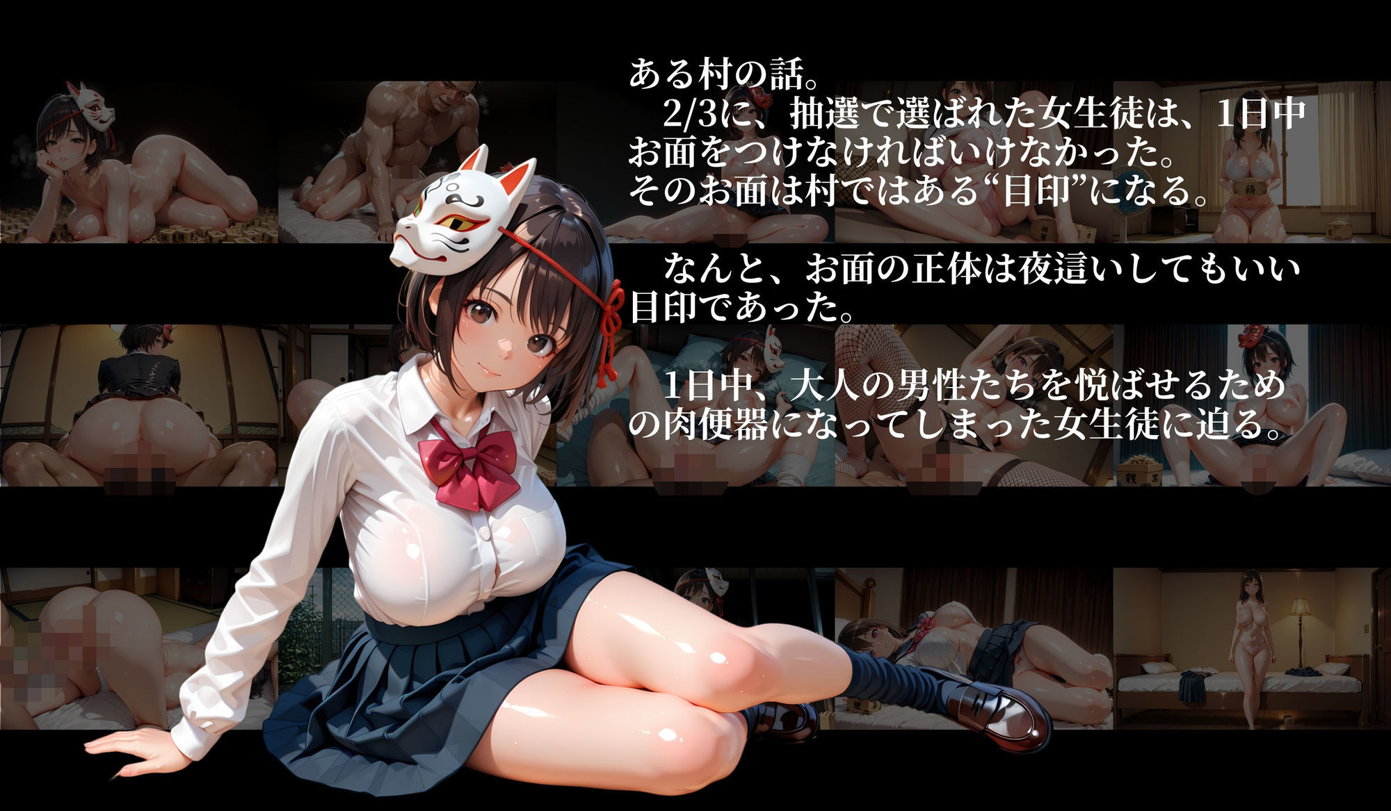 ［4K横長の高画質］肉便女の節分生徒 - サンプル画像 2