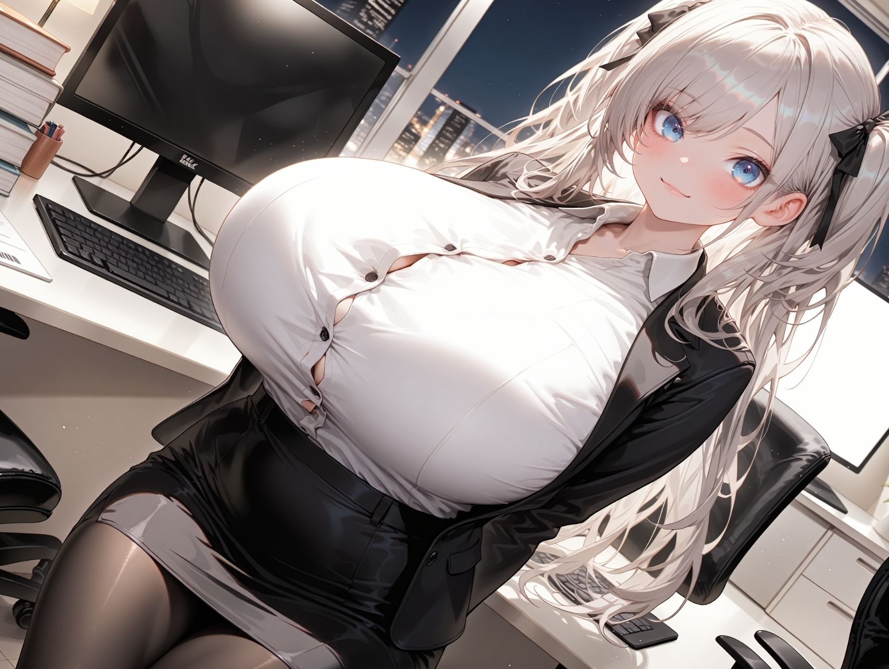 先輩、私とえっちな特訓しませんか？からかい後輩OLのゼロ距離オフィス誘惑からホテルで猛特訓 - サンプル画像 3