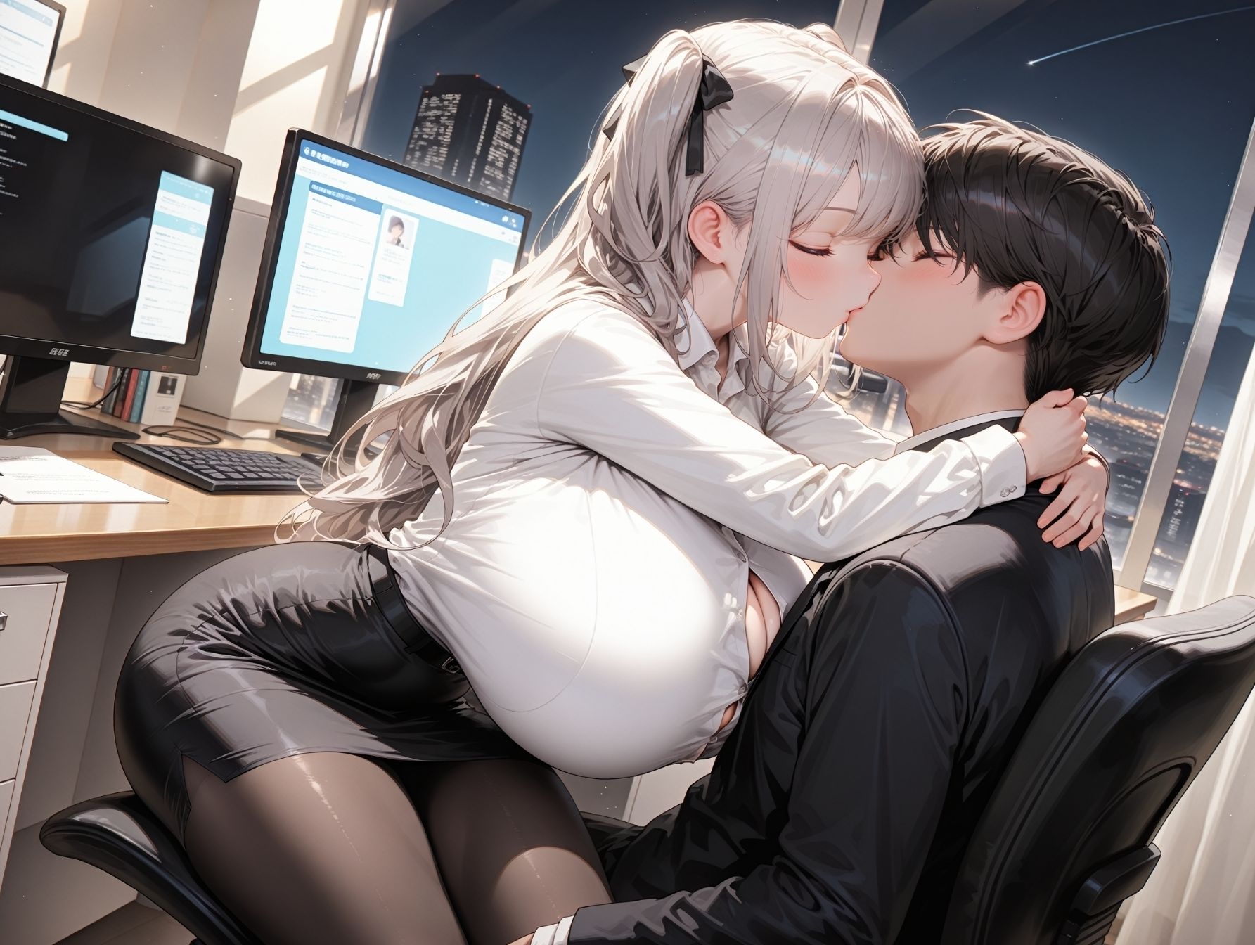 先輩、私とえっちな特訓しませんか？からかい後輩OLのゼロ距離オフィス誘惑からホテルで猛特訓 - サンプル画像 4