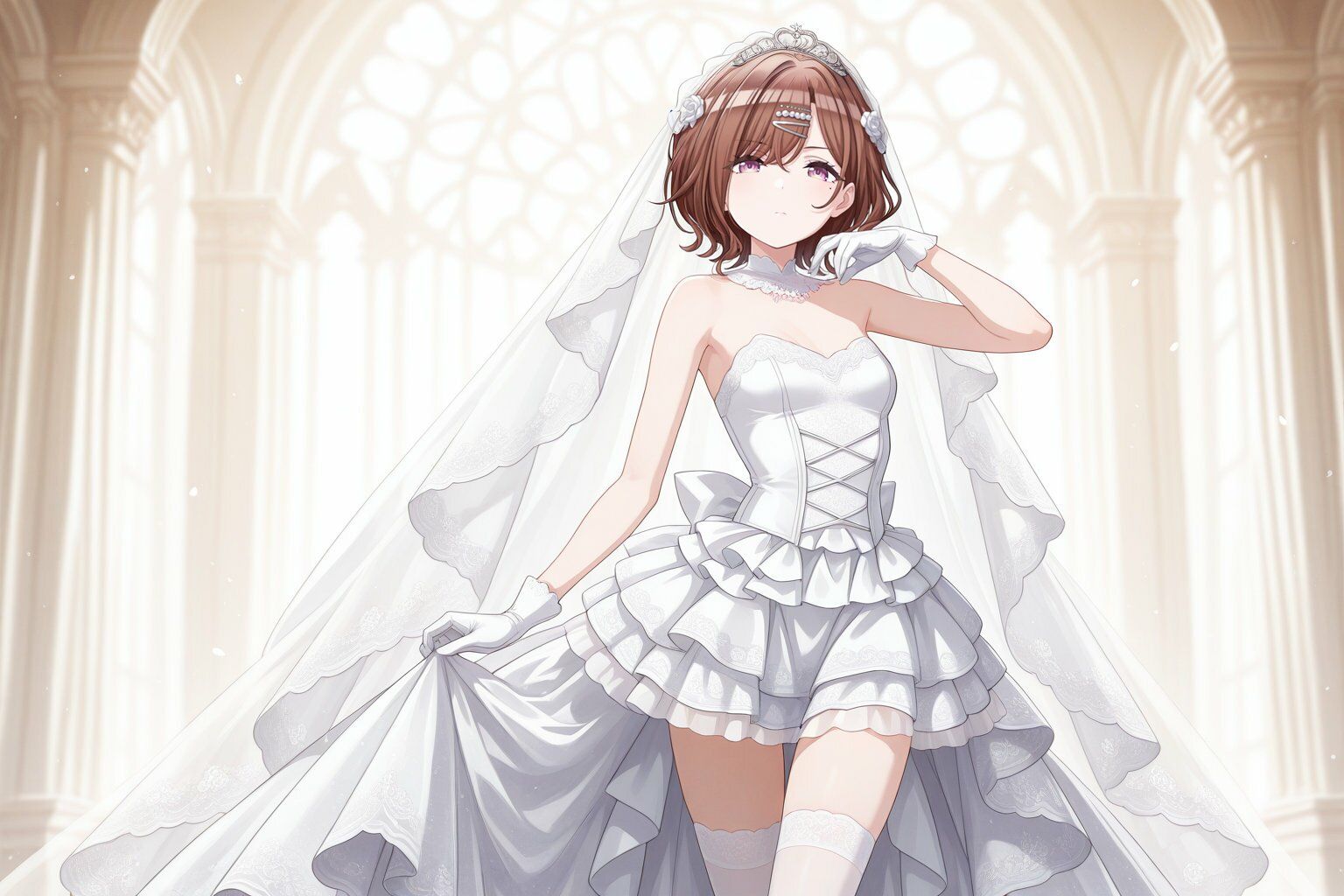 樋口○香 ウェディングドレスでキモおじにより強●性接待 - サンプル画像 1