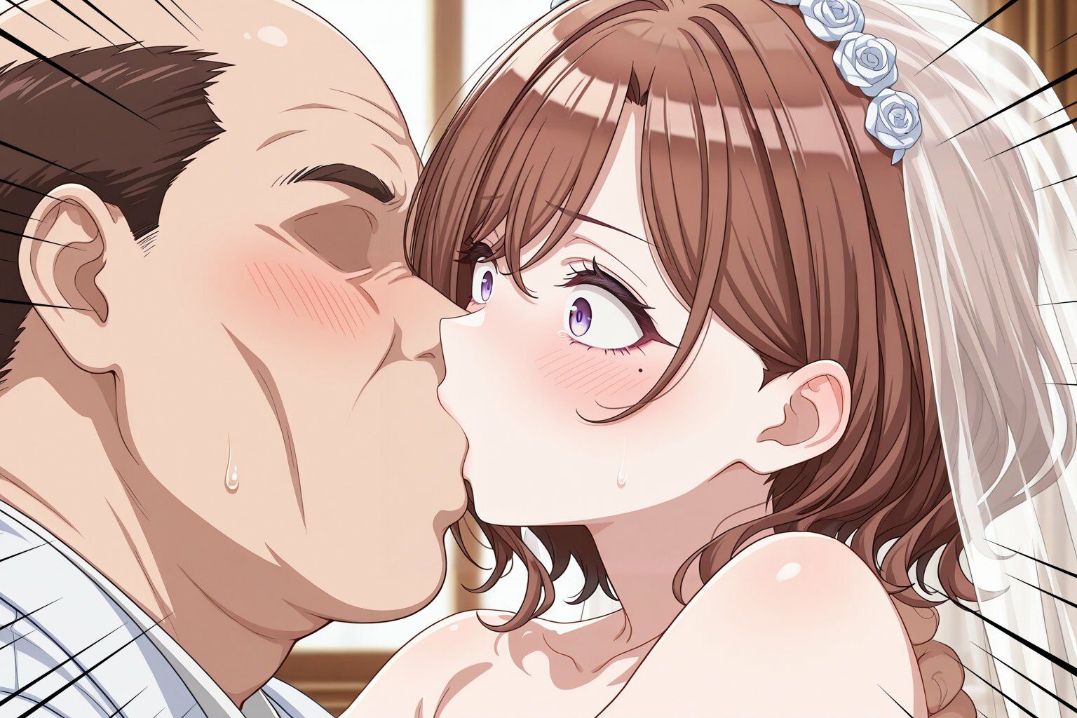 樋口○香 ウェディングドレスでキモおじにより強●性接待 - サンプル画像 3