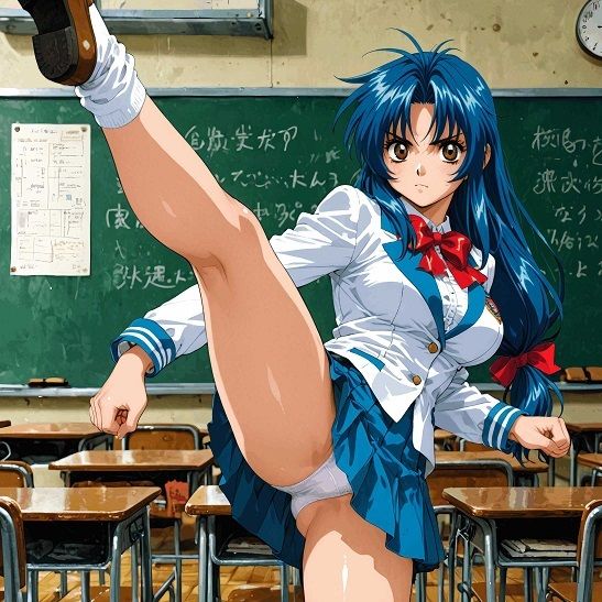 『【表】護衛対象少女と指揮官殿』  AIの手で蘇る懐かしのヒロインシリーズ - サンプル画像 1