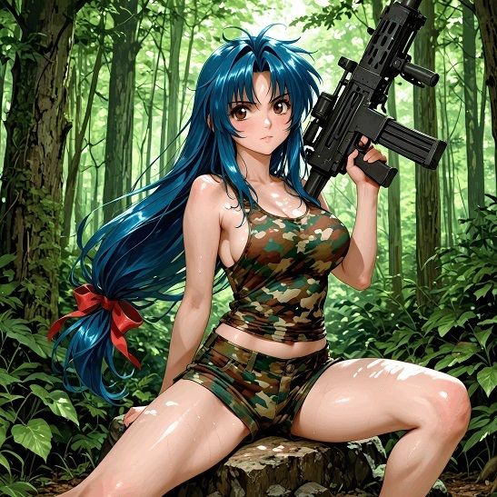 『【表】護衛対象少女と指揮官殿』  AIの手で蘇る懐かしのヒロインシリーズ - サンプル画像 2